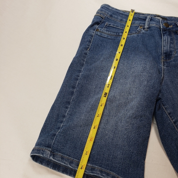 d.jeans High Waist‎ Bermuda Womens Shorts 8 Medium Blue Denim - Picture 11 of 12